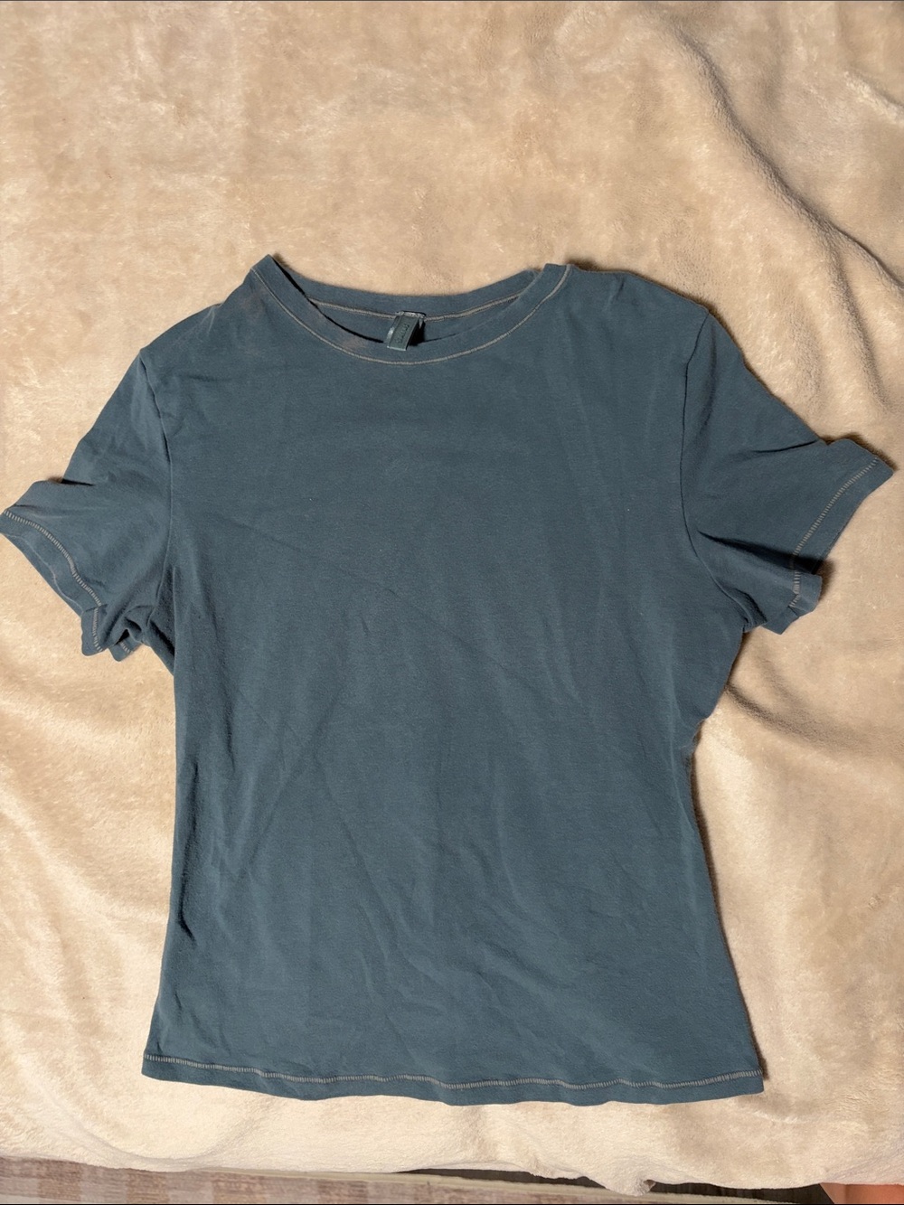 SKIMS Women’s Classic Crewneck Tee in Teal